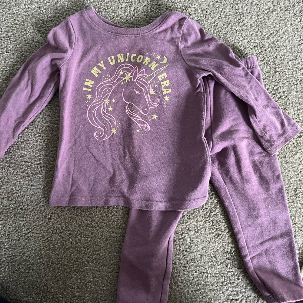 Purple unicorn outfit 18 months
